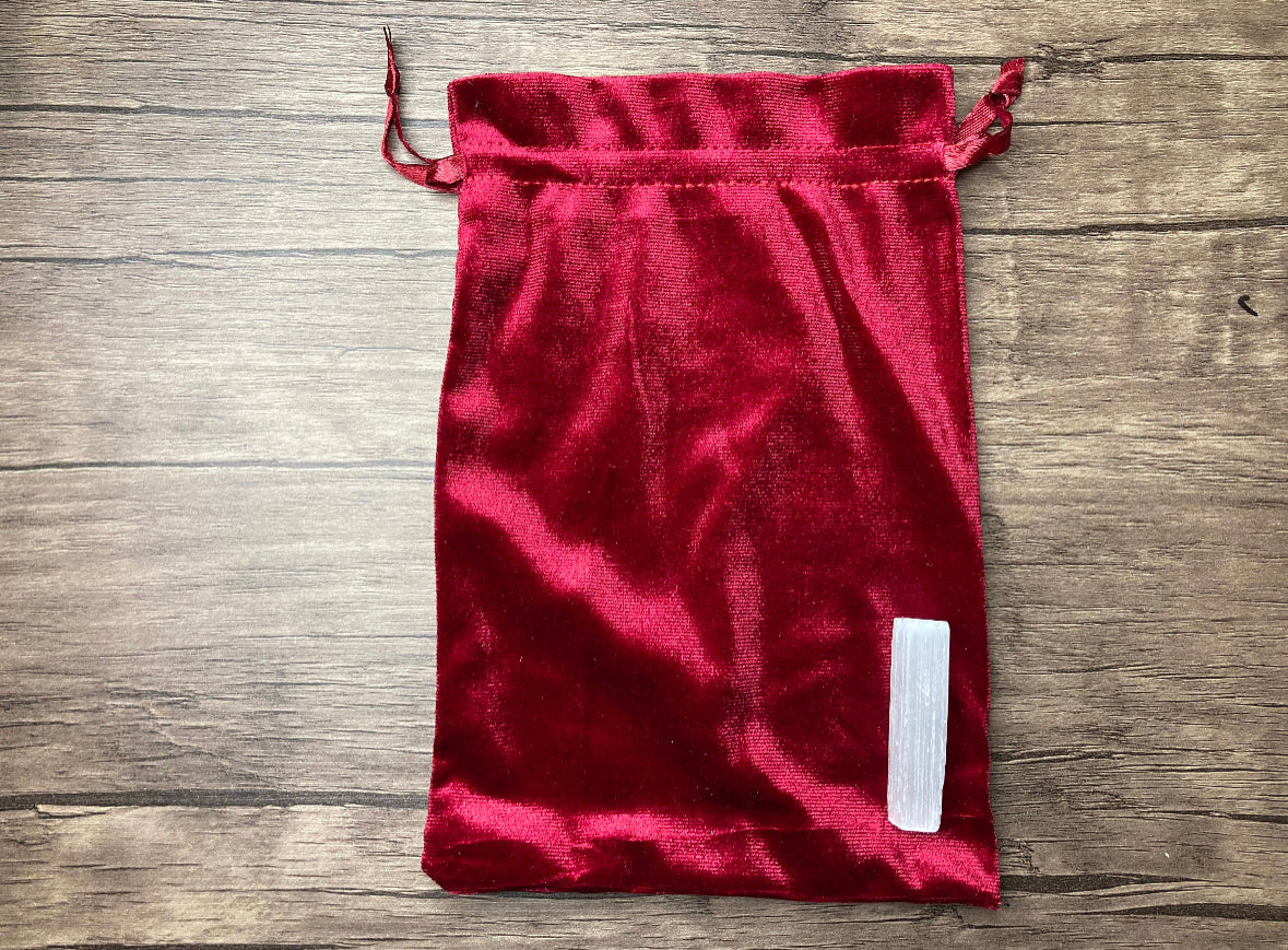 Crushed Velvet/Velour Tarot Bags