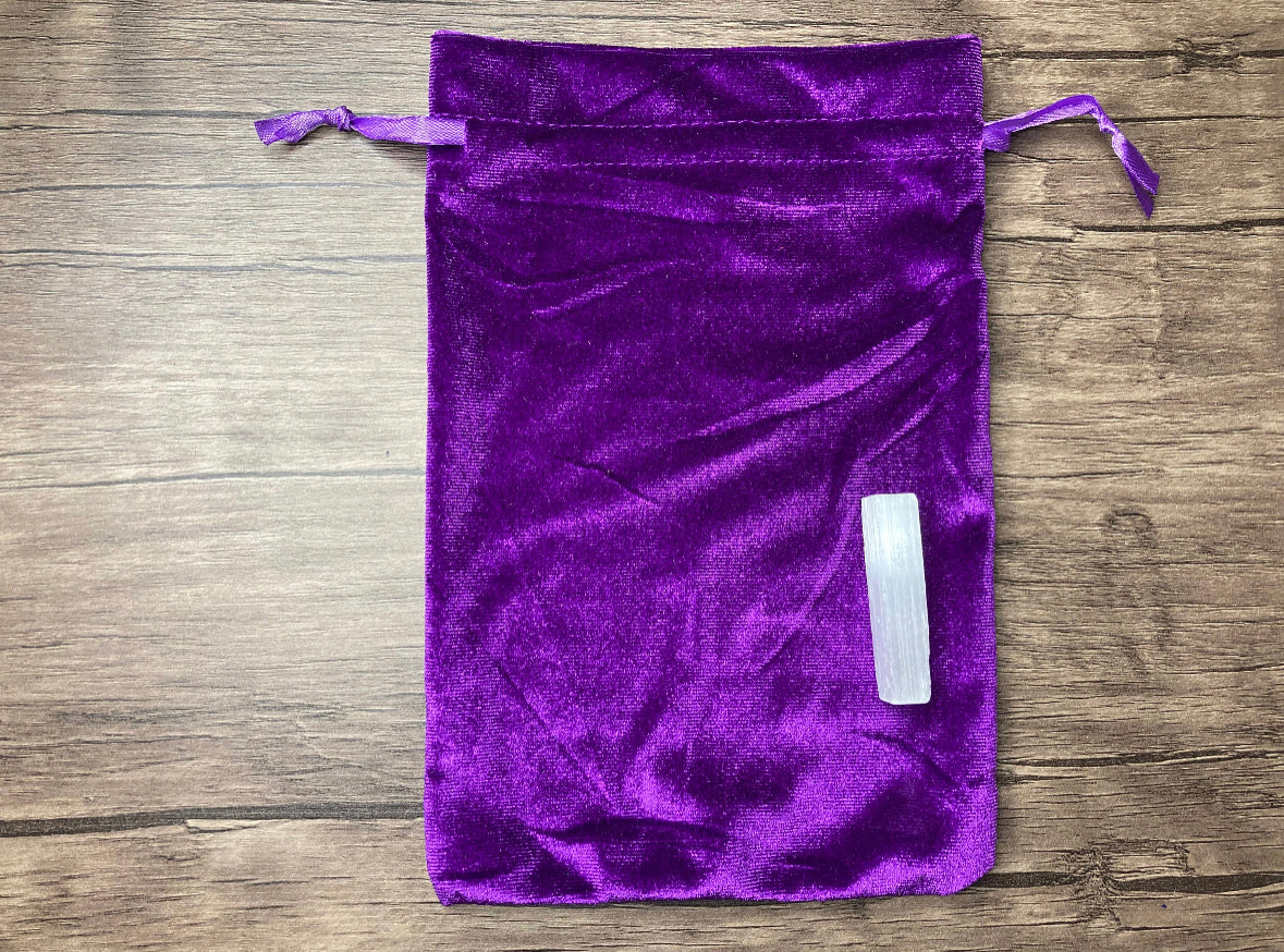 Crushed Velvet/Velour Tarot Bags