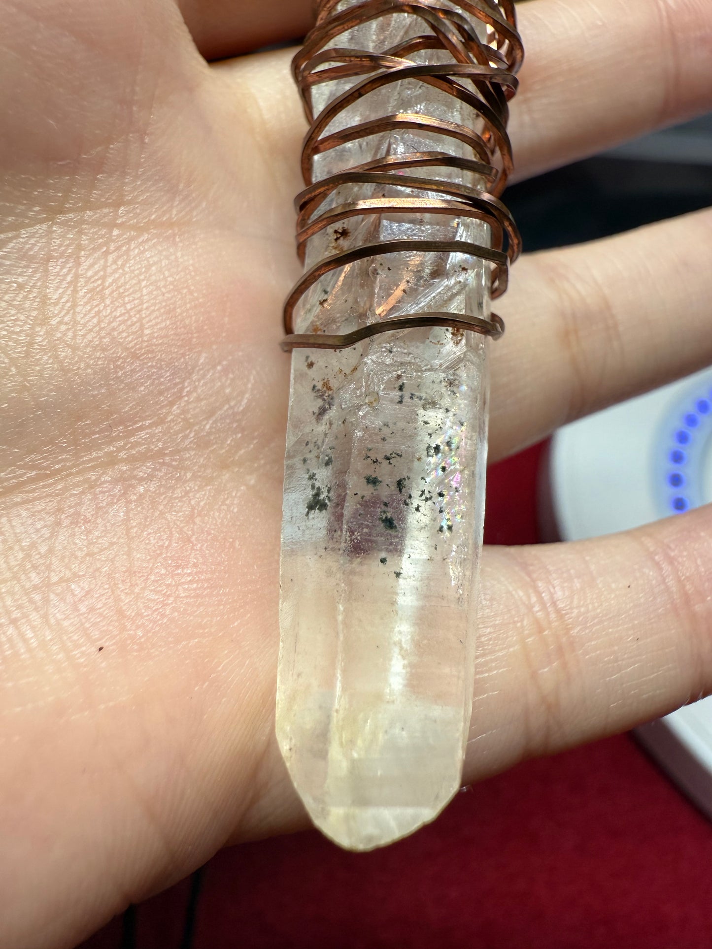 Hand Wrapped Lemurian Pendulum