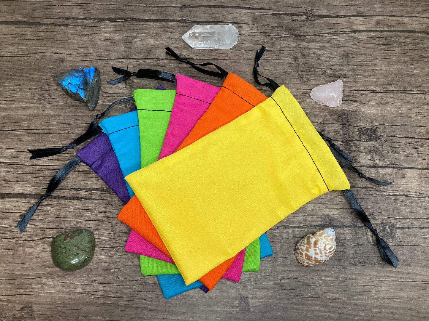 Handmade Tarot Bag (Solid Neons) | Cotton Tarot Bag
