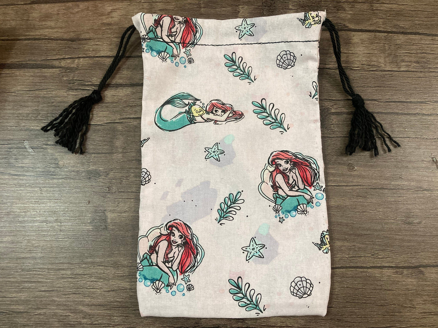 Handmade Cotton Tarot Bag | Mermaid and Fish