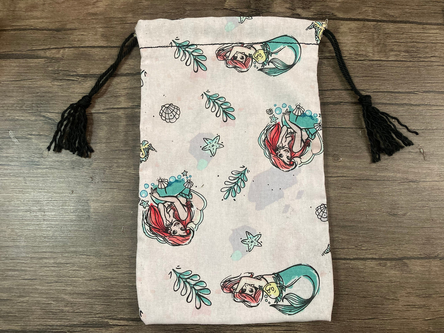 Handmade Cotton Tarot Bag | Mermaid and Fish