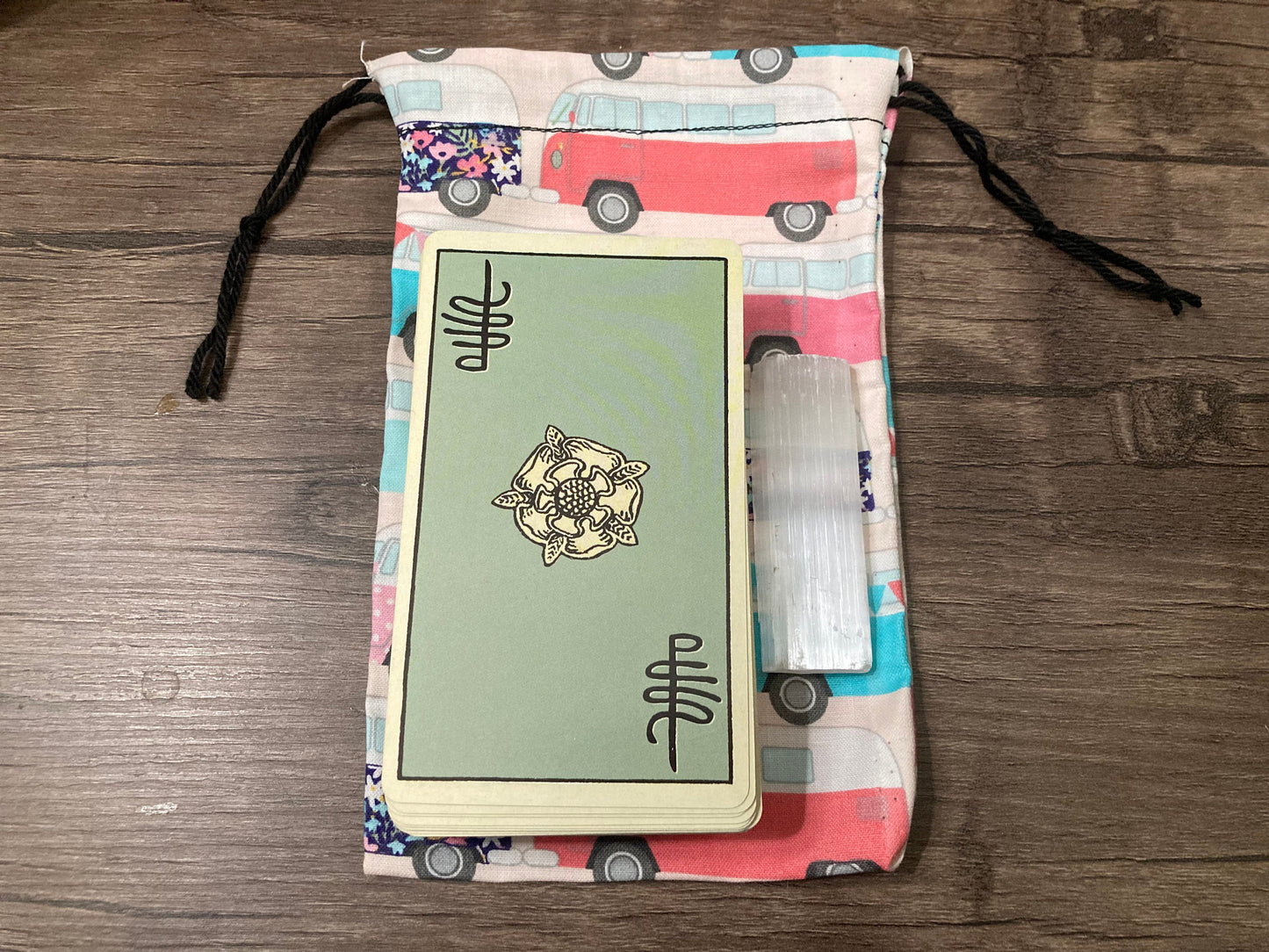 Handmade Cotton Tarot Bag | Buses