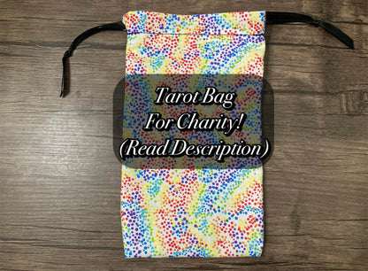 Handmade Cotton Tarot Bag (For Charity #4 Dots)