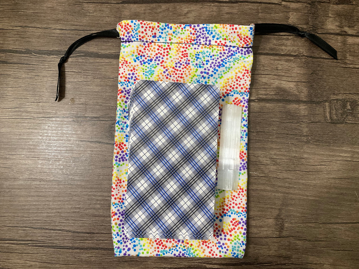 Handmade Cotton Tarot Bag (For Charity #4 Dots)