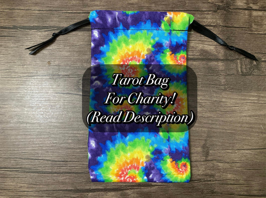 Handmade Cotton Tarot Bag (For Charity #5 Tie Dye)