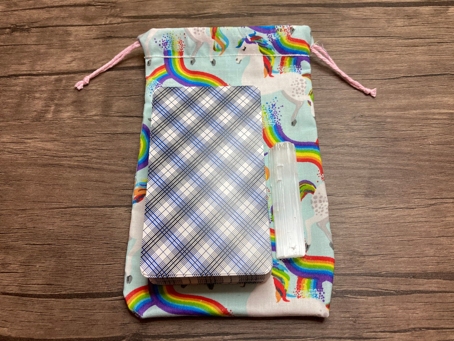 Handmade Cotton Tarot Bag (For Charity #2 Unicorns)
