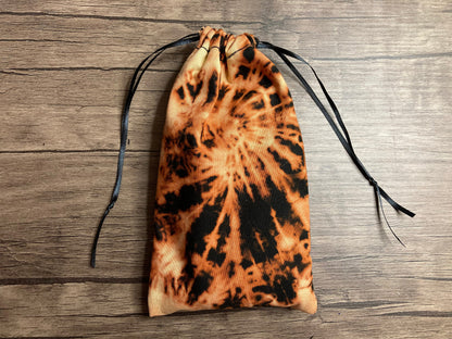 Handmade Bleach Dyed Cotton Tarot Bag