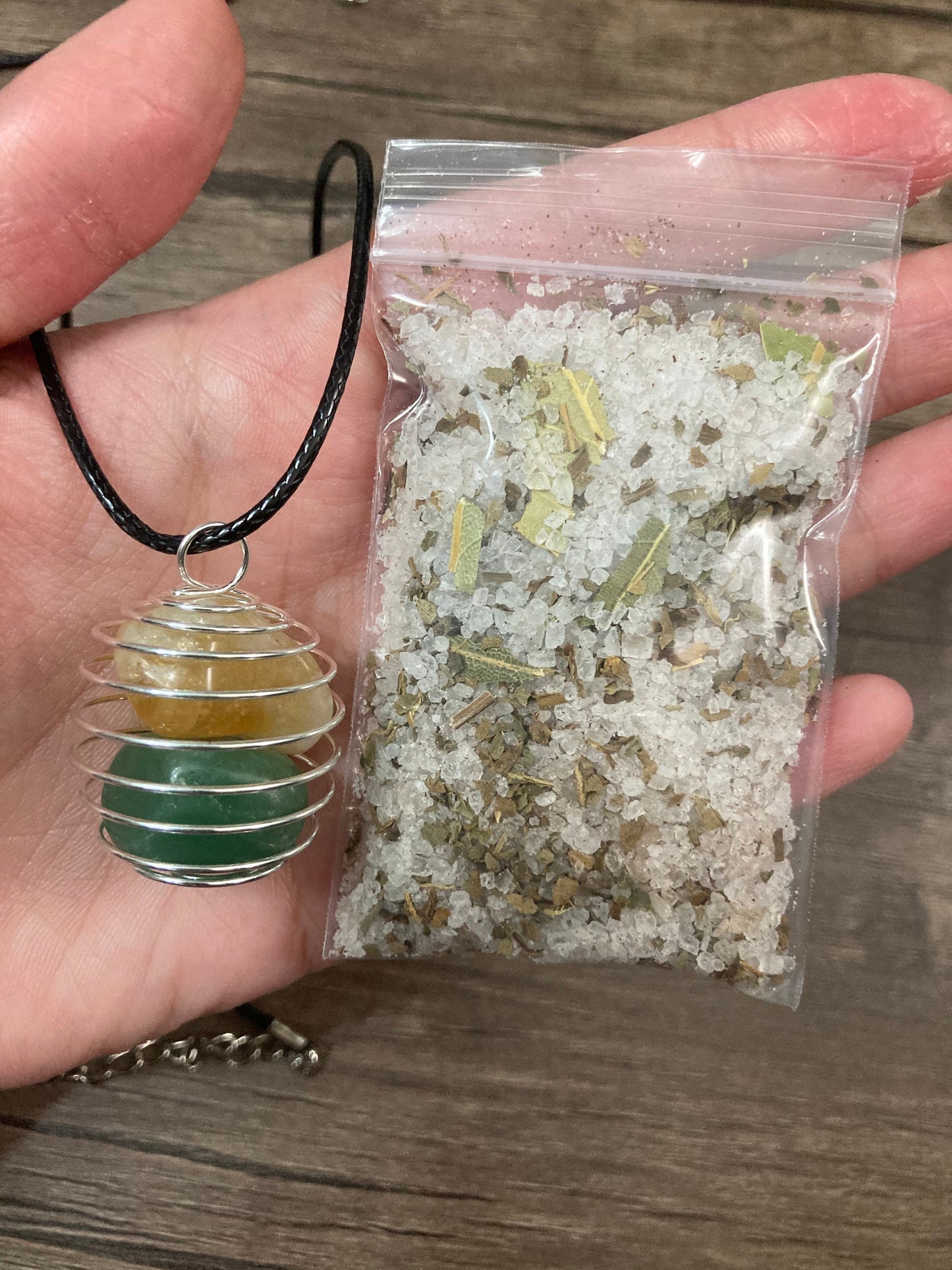 Abundance Attraction Necklace and Charging Salt
