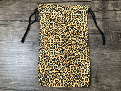 Handmade Cotton Tarot Bag | Cheetah Print